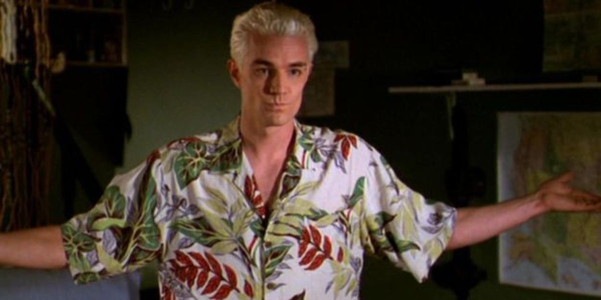 Spike (James Marsters) wearing a Hawaiian shirt