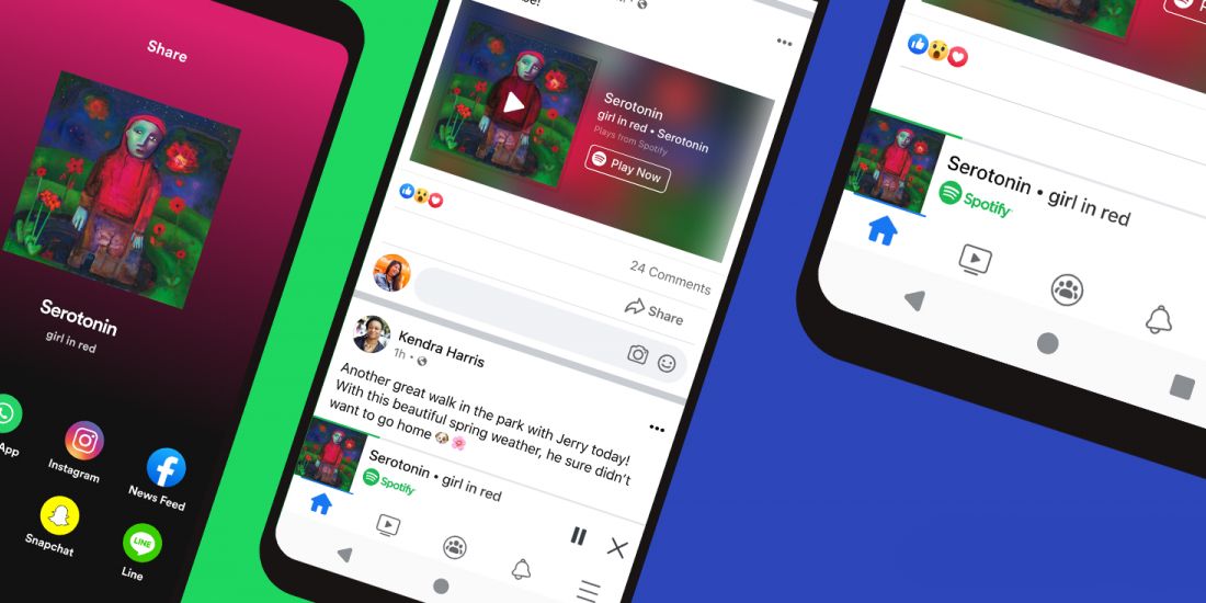 Spotify and Facebook app integration