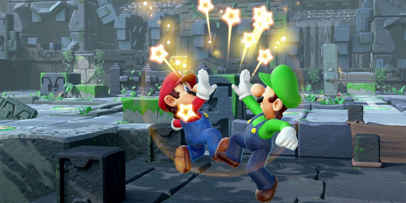 Super Mario Party Nintendo Switch Luigi High Five Wide