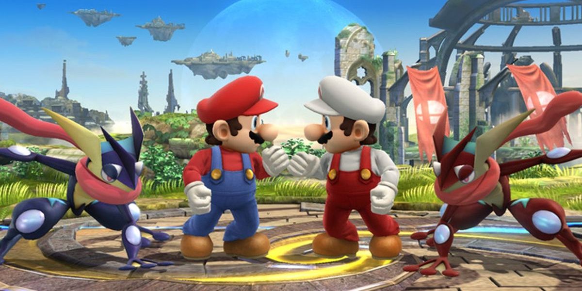Mario vs Lucario in Super Smash Bros. for Wii U