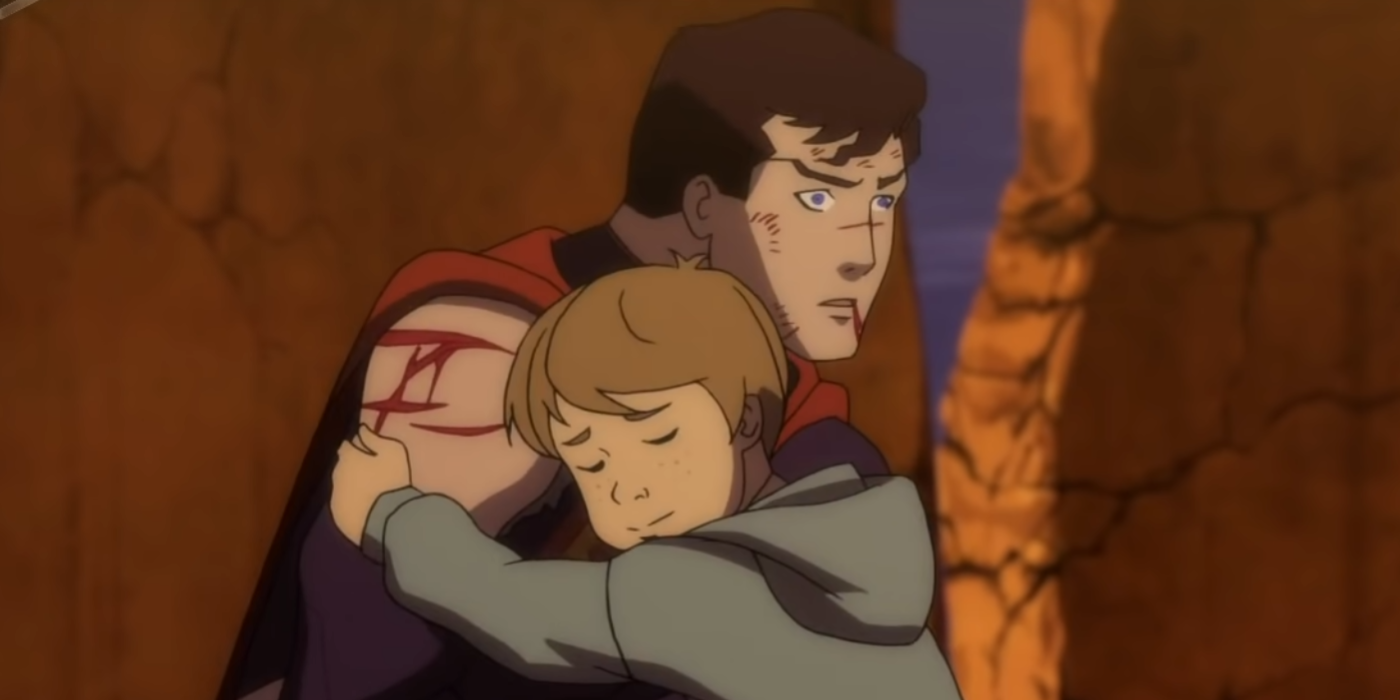 Superman save a child