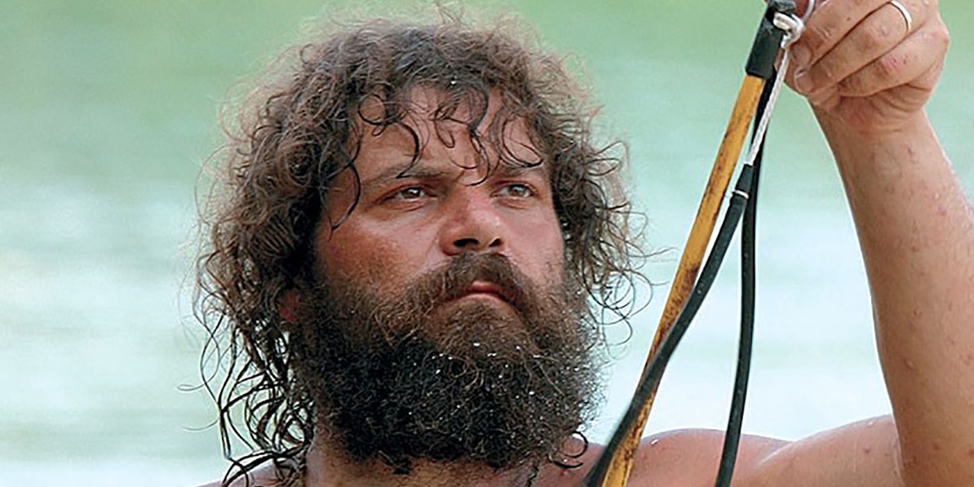 Close up of Rupert Boneham from Survivor with a shaggy beard