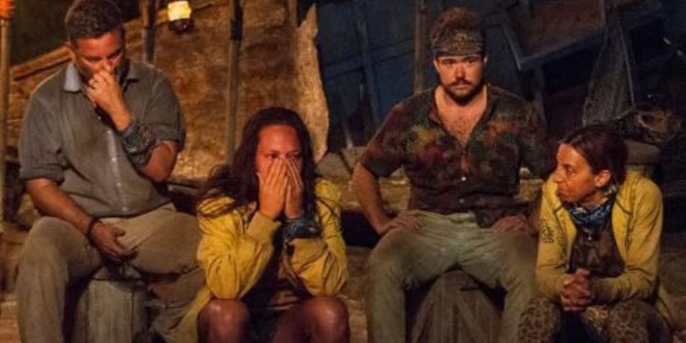 An emotional tribal council from Survivor: Game Changers.