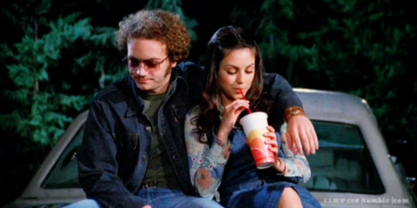 Jackie and Hyde on the Hood of His Car in That '70s Show