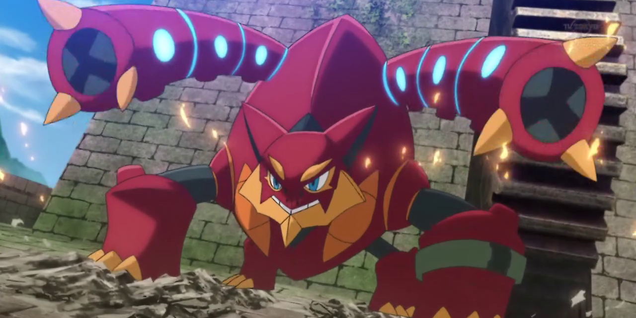 Volcanion from the Pokemon series