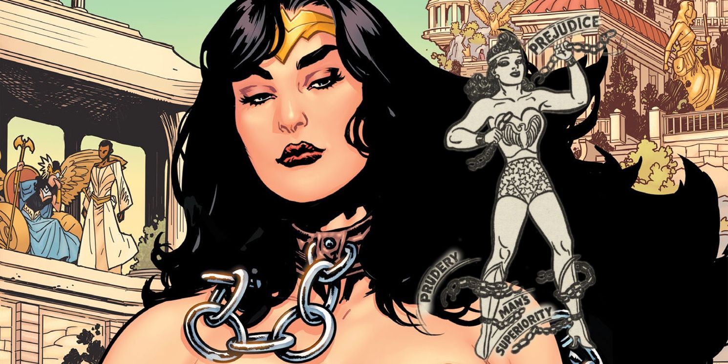 Wonder Woman breaking chains