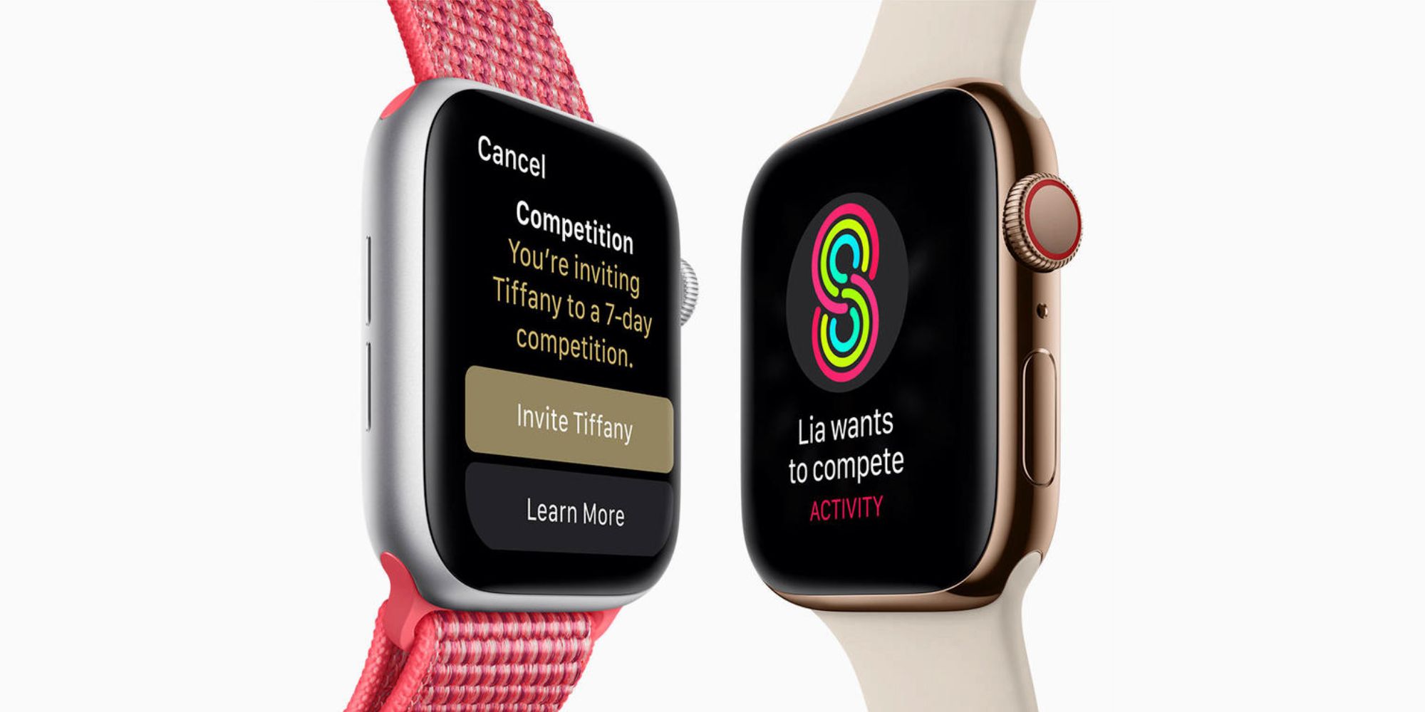 Workout competition on Apple Watch Series 4