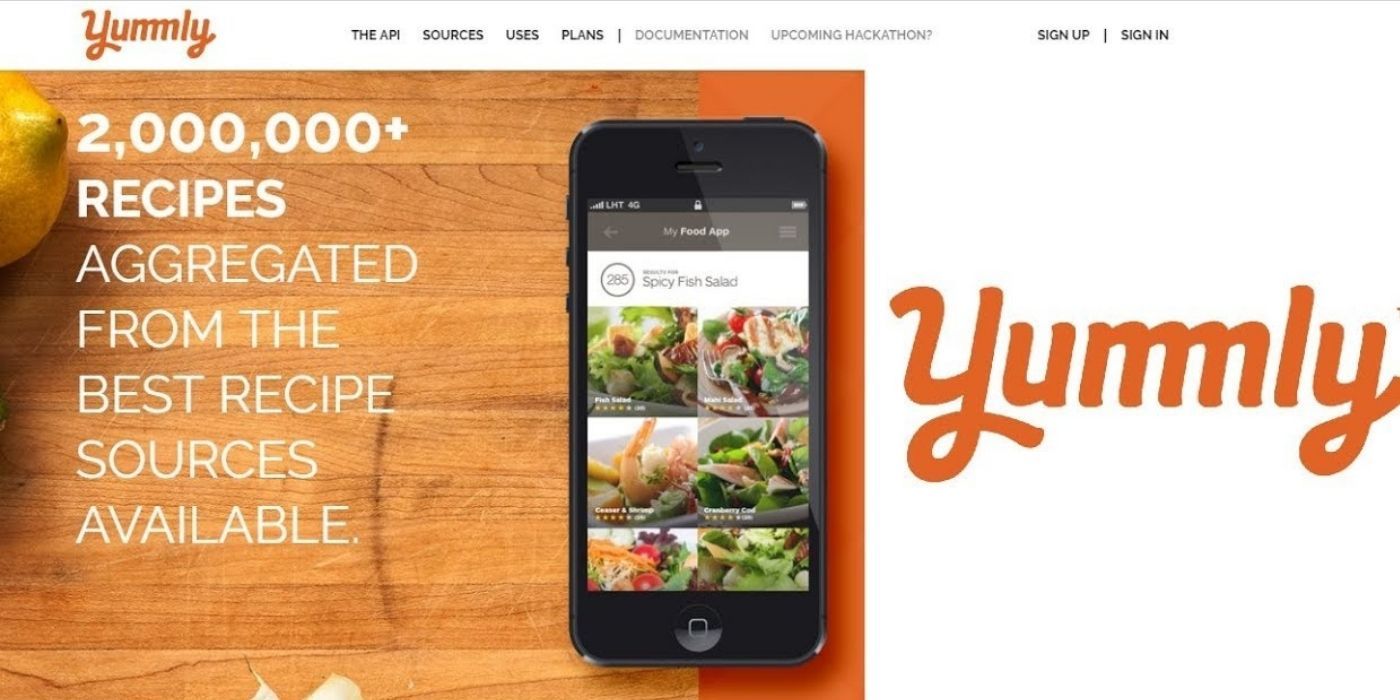 A promo for the Yummly food app