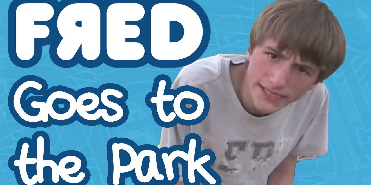 &quot;Fred Goes To The Park&quot; YouTube thumbnail.