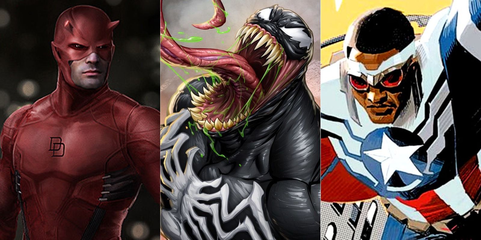 10 Marvel Fighters That Should Appear In Netherrealm's Marvel Fighting Game - Daredevil, Venom, and Sam Wilson Captain America