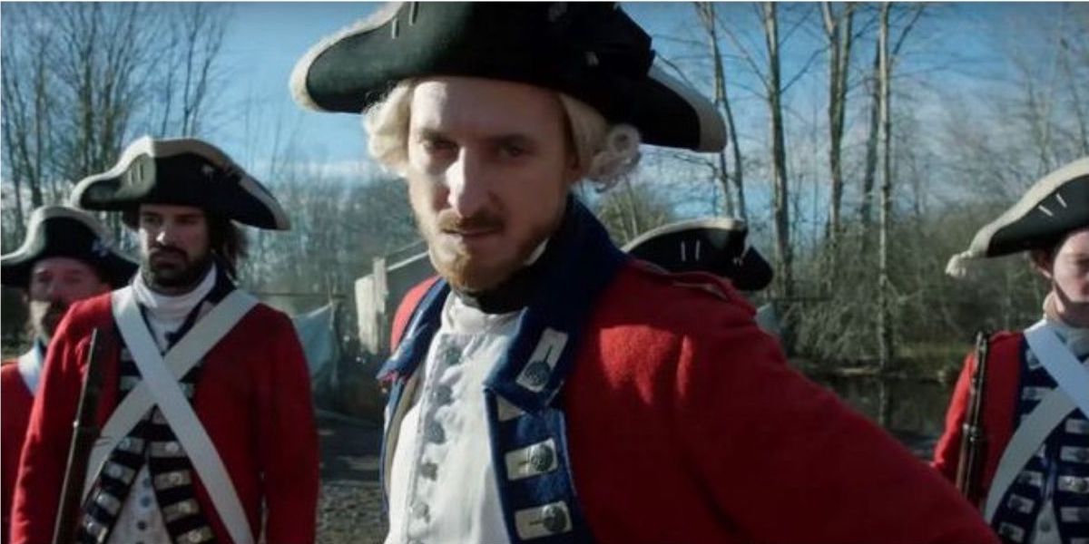 Rip hunter recruits the Red Coats to hunt George Washington 