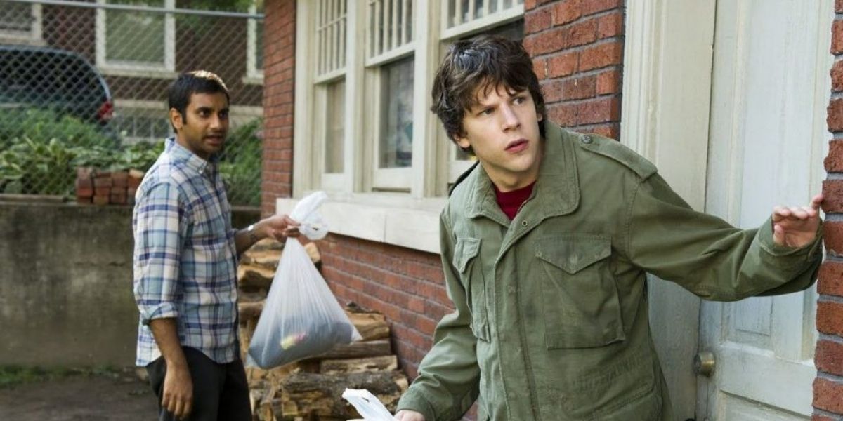 Jessie Eisenberg and Aziz Ansari in 30 Minutes or Less