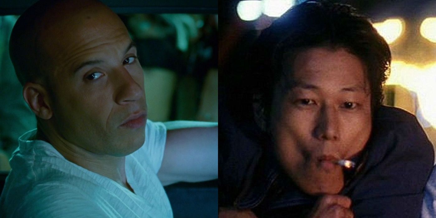 Split image of Dom in Tokyo Drift and Han in Better luck Tomorrow