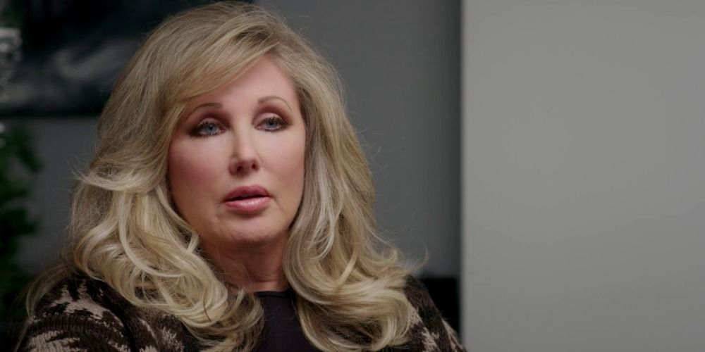A close up image of Morgan Fairchild in A Christmas in Vermont