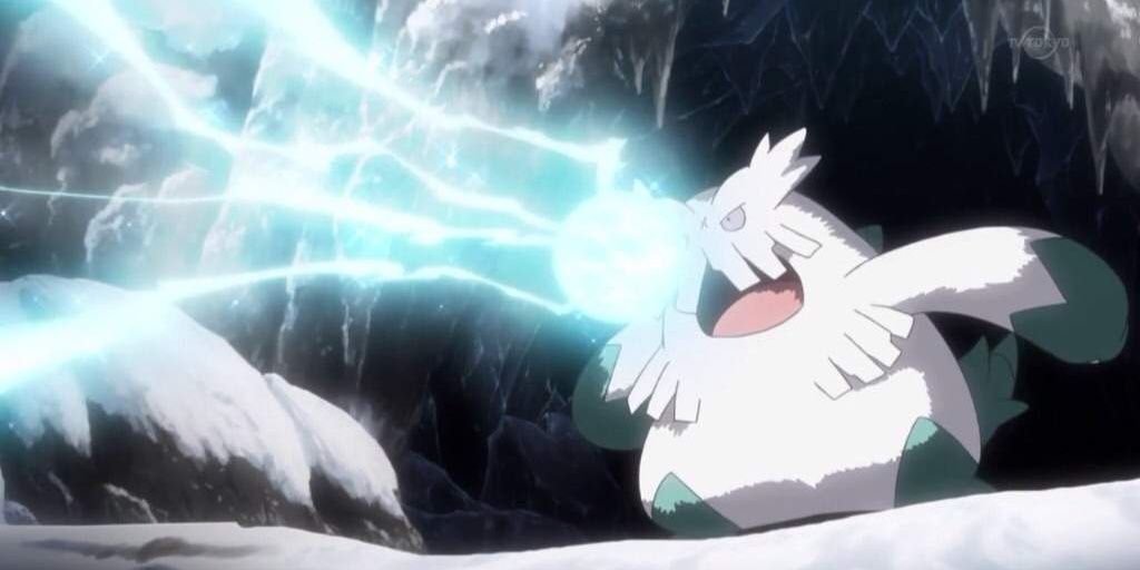 Abomasnow in a snowy environment from Pokemon.