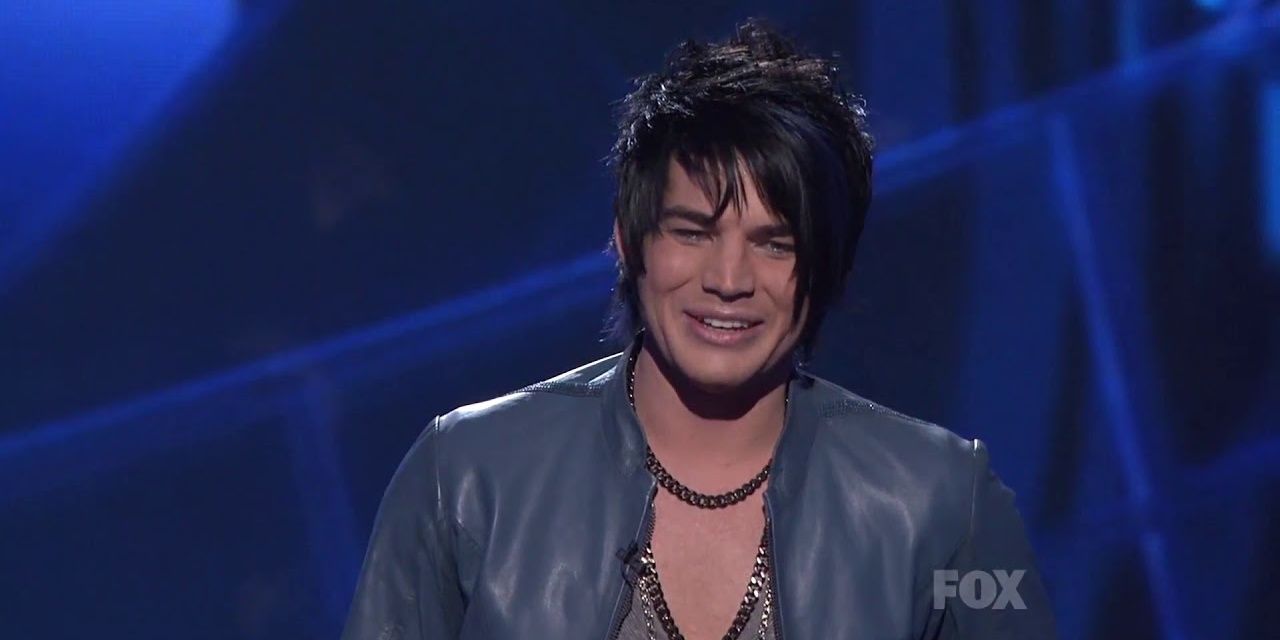 Adam Lambert laughs on American Idol