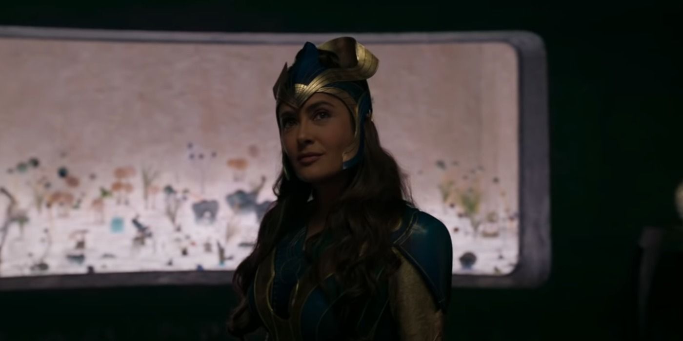 Ajak smiling in the Eternals' ship