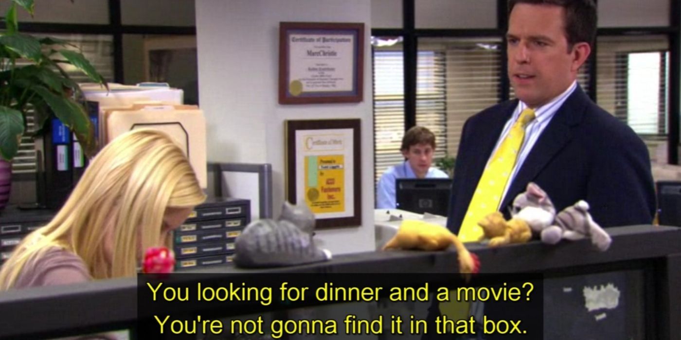 Andy flirts with Angela on The Office