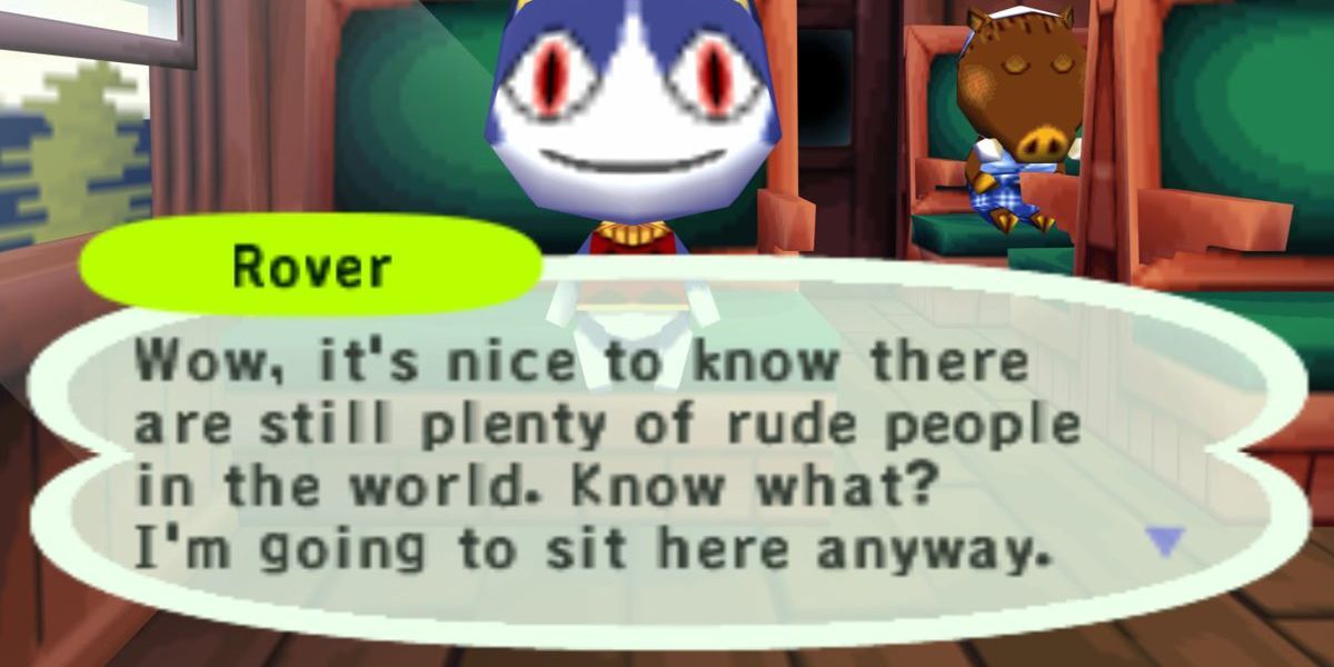 Example of expanded dialogue in Animal Crossing older games.