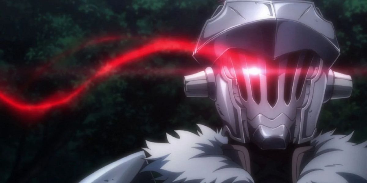 Goblin slayer about to slay some goblins