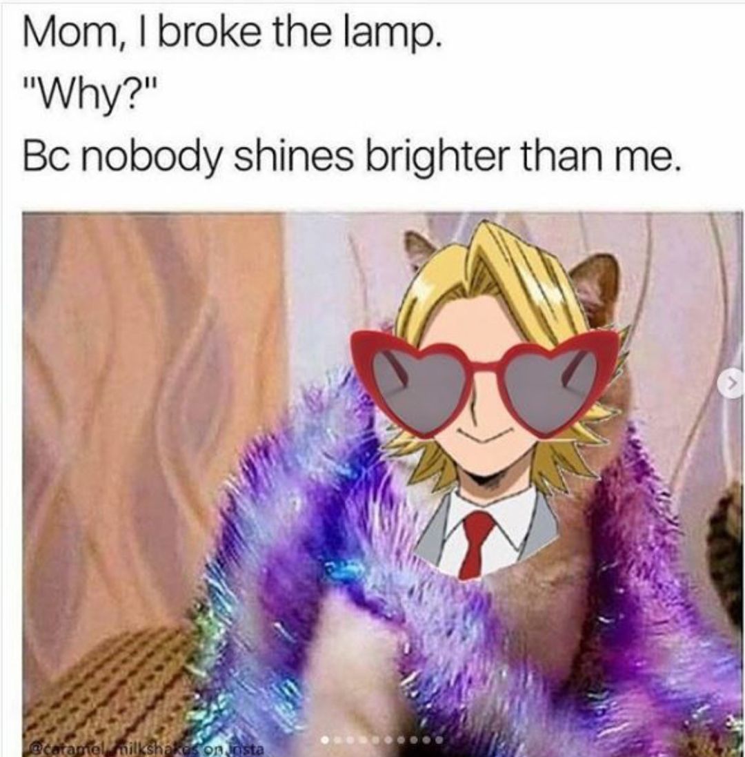 Aoyama Broke The Lamp Because He Shines meme