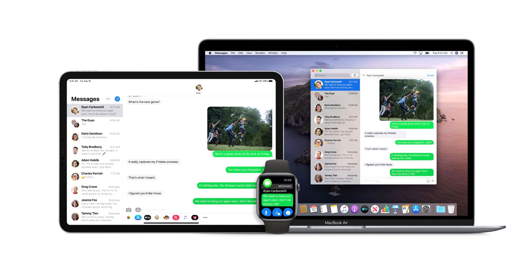 Apple iPhone SMS texts via Mac, iPad, and Apple Watch