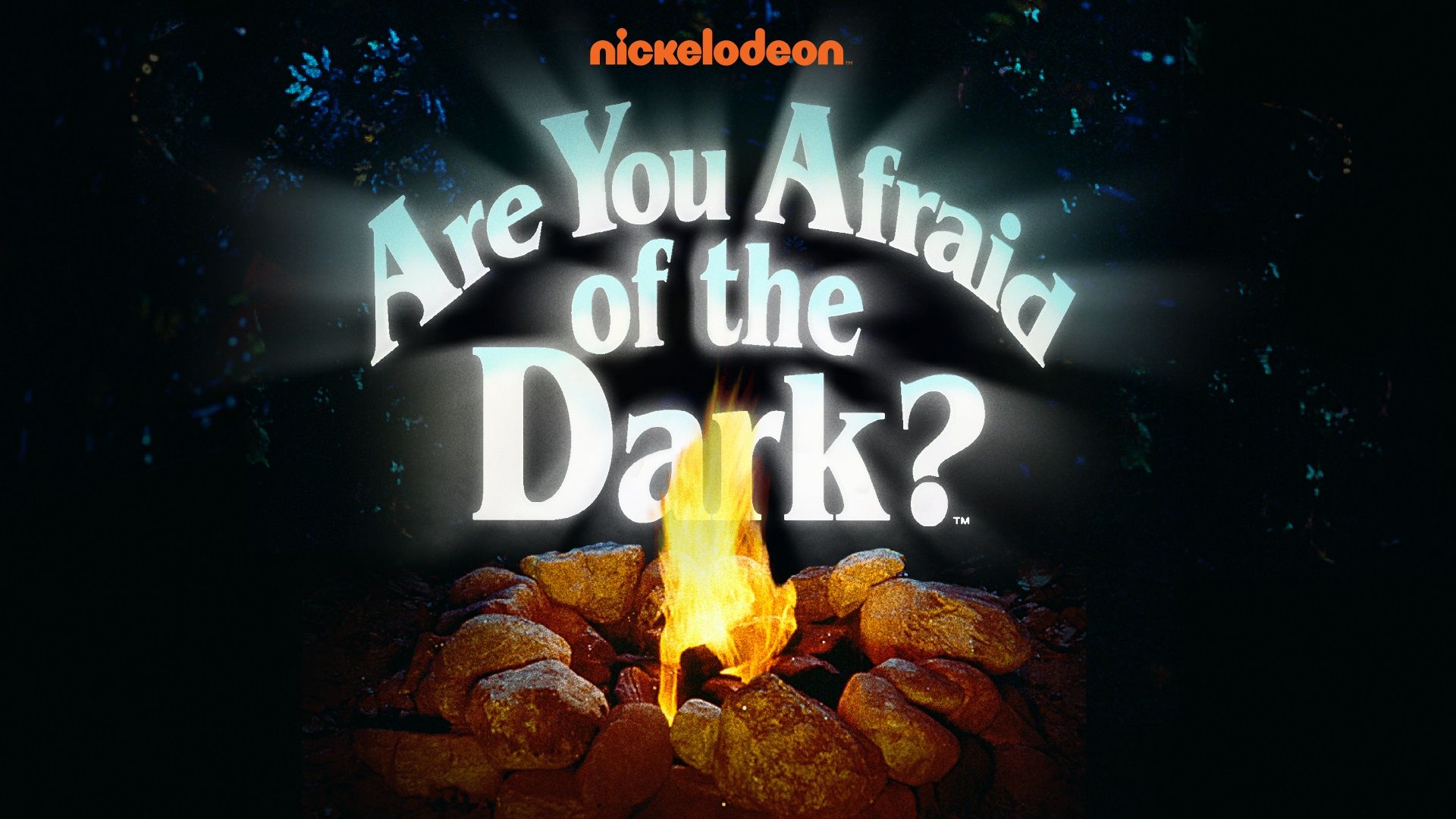 The title screen of Nickelodeon's horror anthology series Are You Afraid of the Dark.