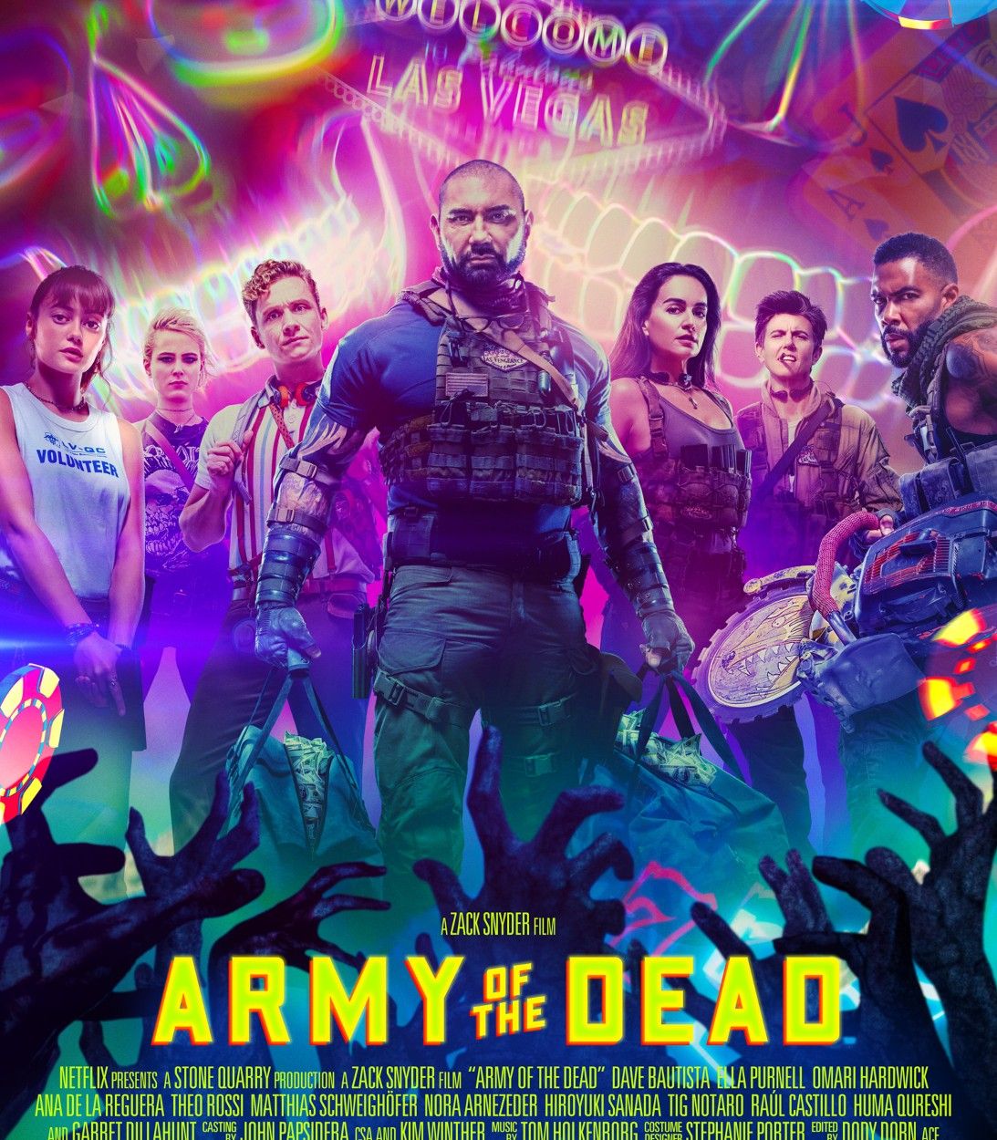 Army of the Dead poster Zack Snyder vertical
