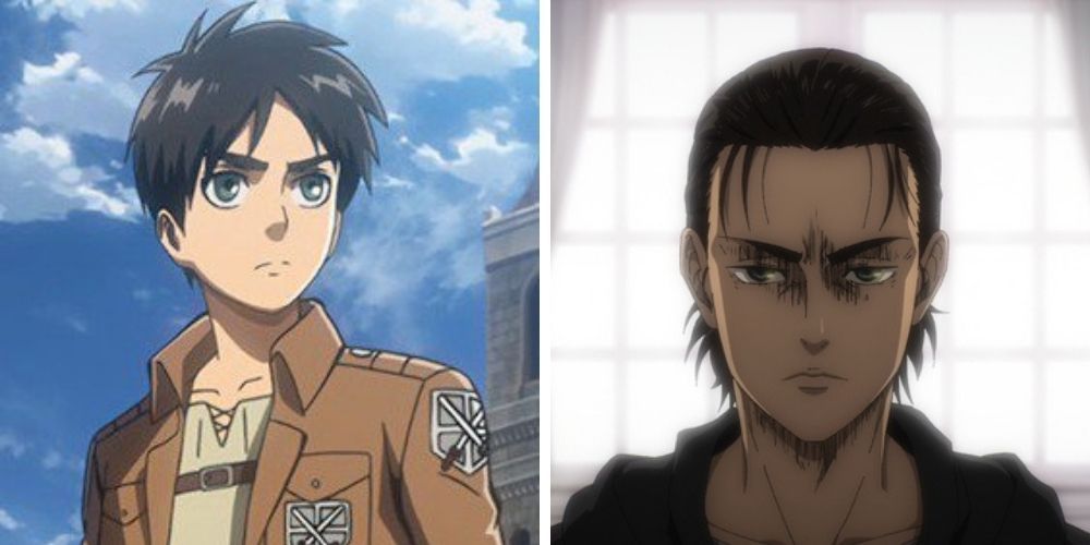 An example of the time skip in the Attack on Titan anime.