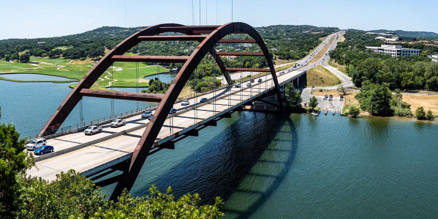 bridge and water in Austin, Texas