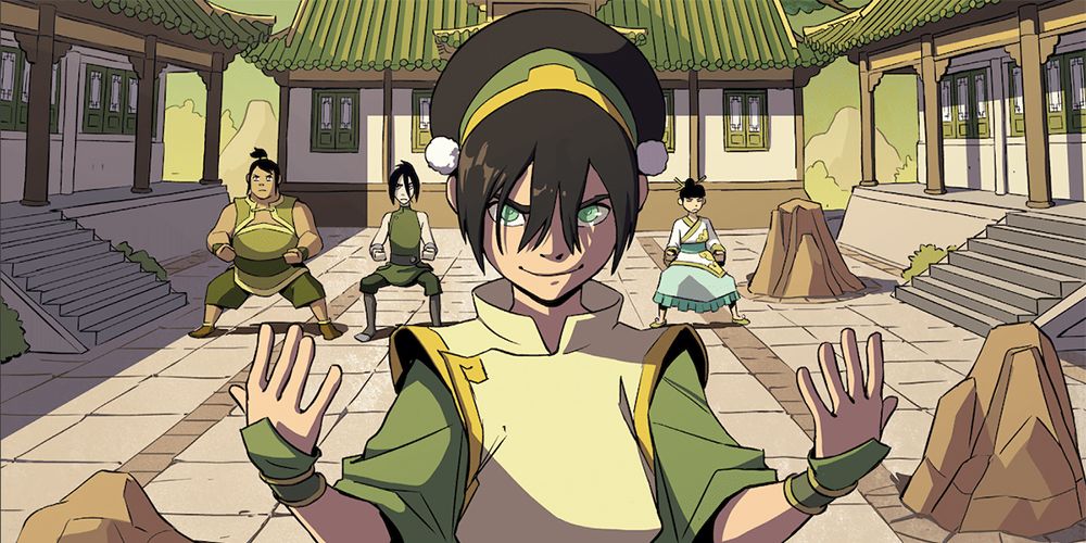 Toph and her metalbending students