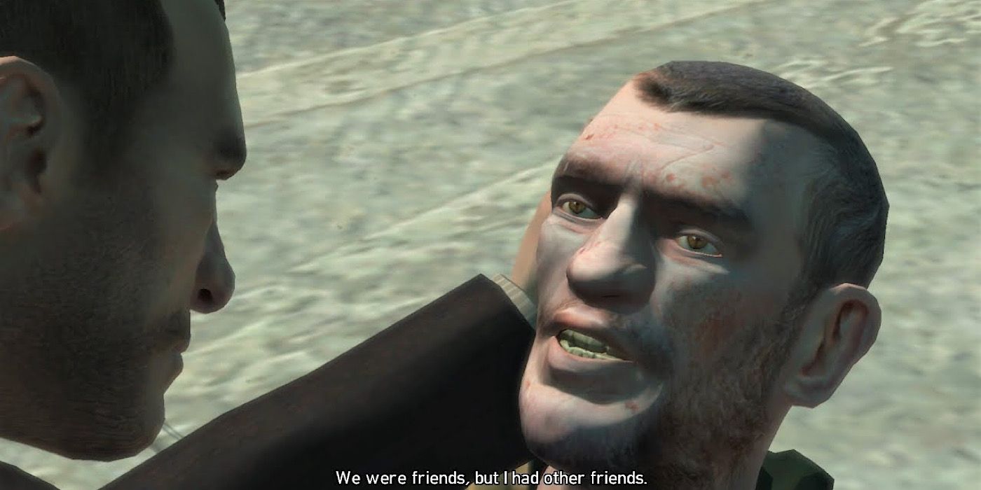 Niko holds Darko Brevic’s head as he dies in in Grand Theft Auto IV