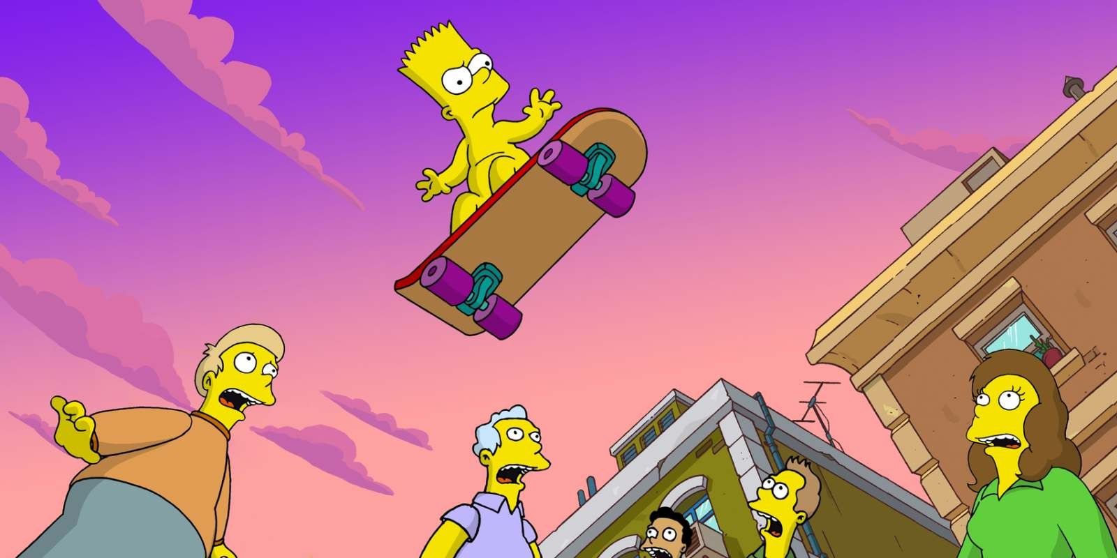 Bart skateboarding in The Simpsons Movie