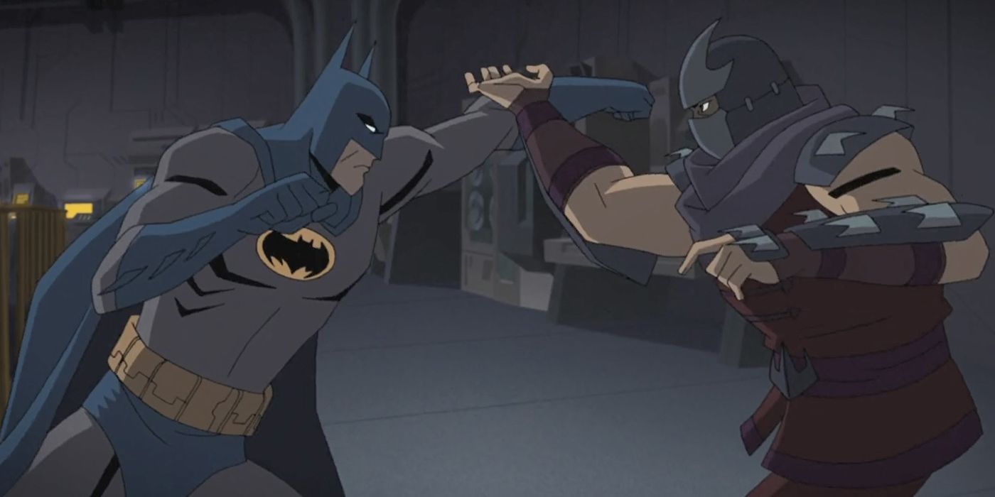 Batman fights Splinter.