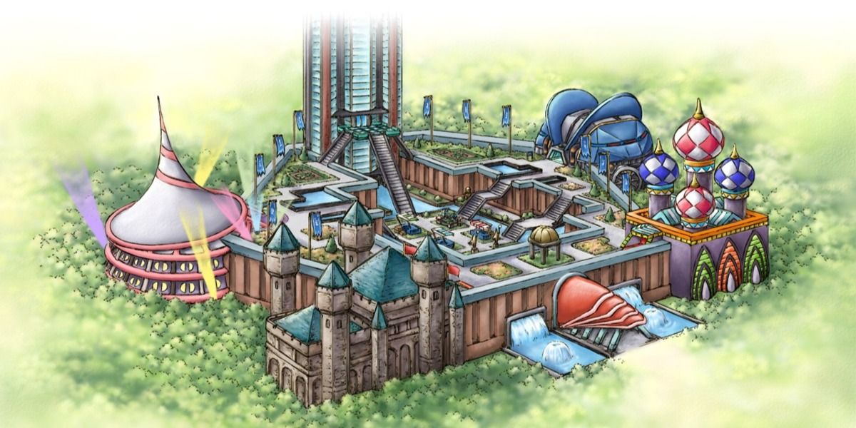Concept art of the Battle Frontier from the gen IV games