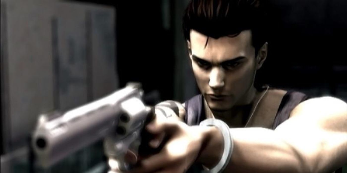 Billy Coen aiming his revolver in Resident Evil 0