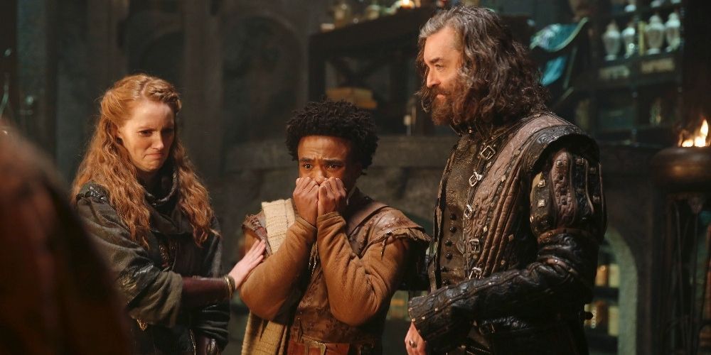 Sid cries after accidentally stabbing and killing Galavant