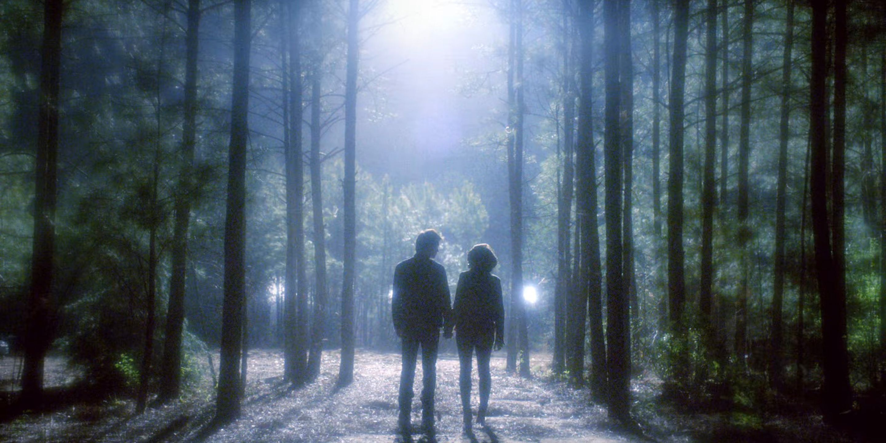 Bonnie and Damon hold hands in The Vampire Diaries.