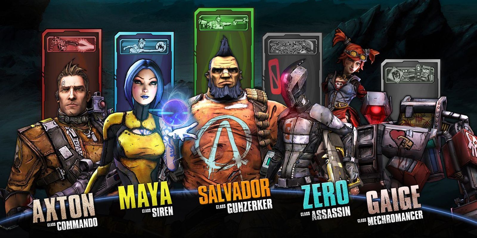Characters from Borderlands 2