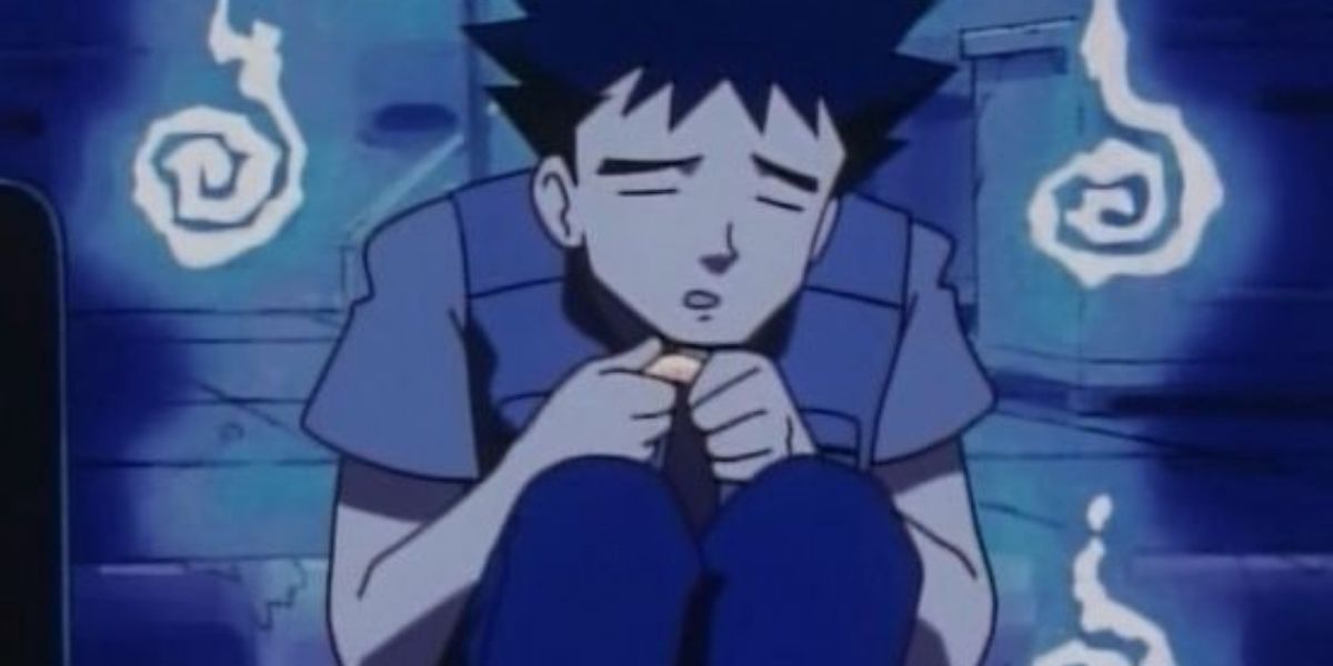 Brock becomes distressed at the sound of Professor Ivy's name
