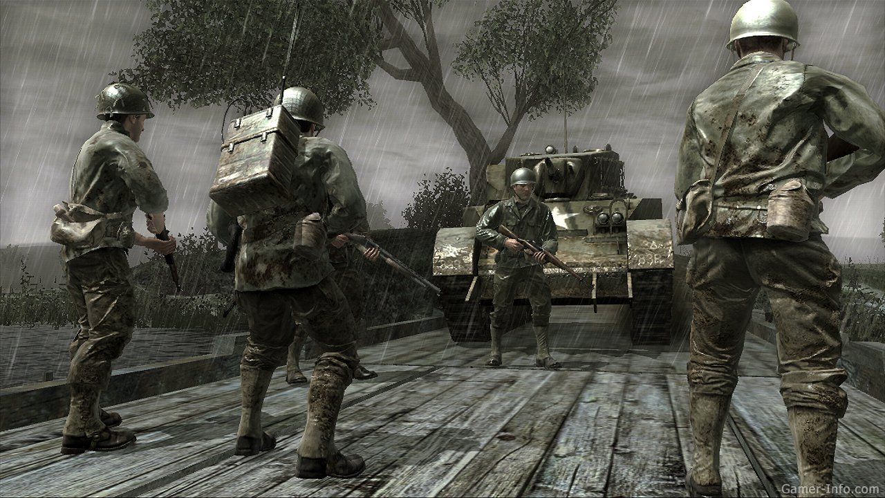 A screenshot from Activision's 2006 game Call of Duty 3.
