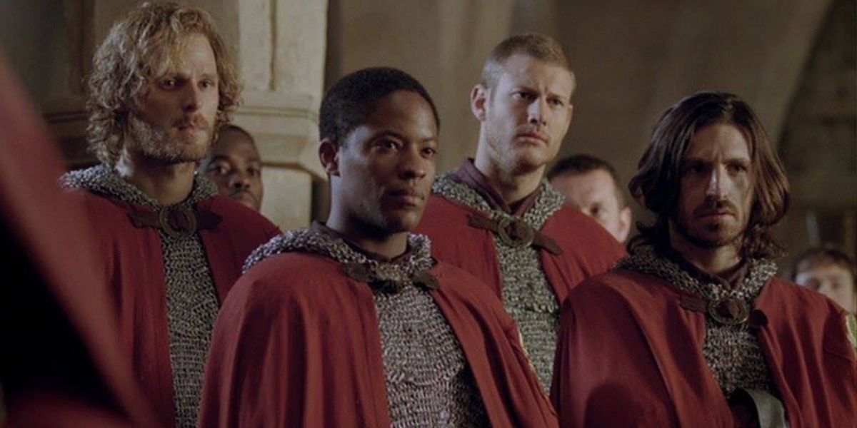 Leon, Elyan, Percival, and Gwayne in Merlin