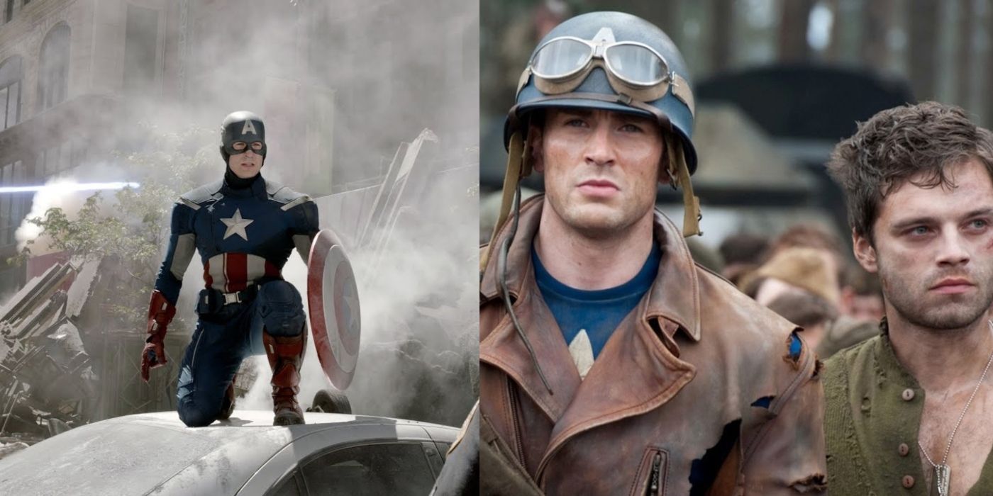 Captain America battle of new york and Captain America and Bucky