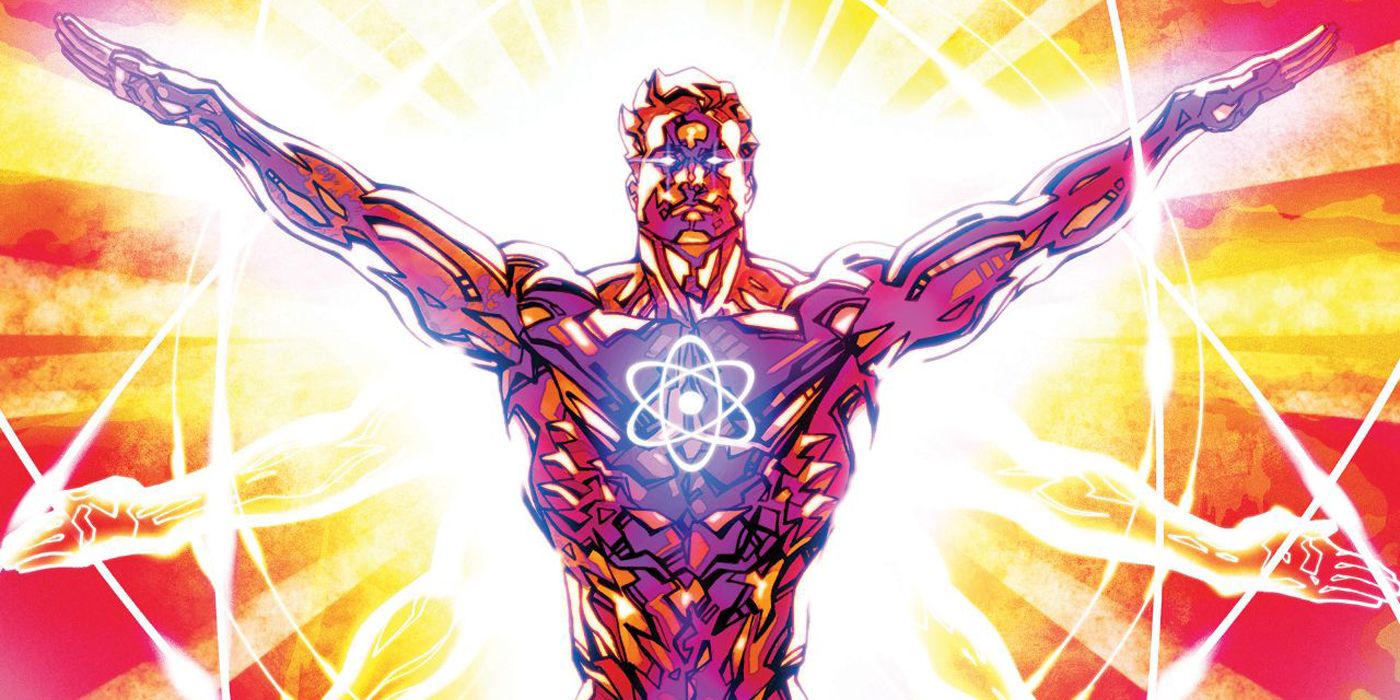 Captain Atom unleashing his power