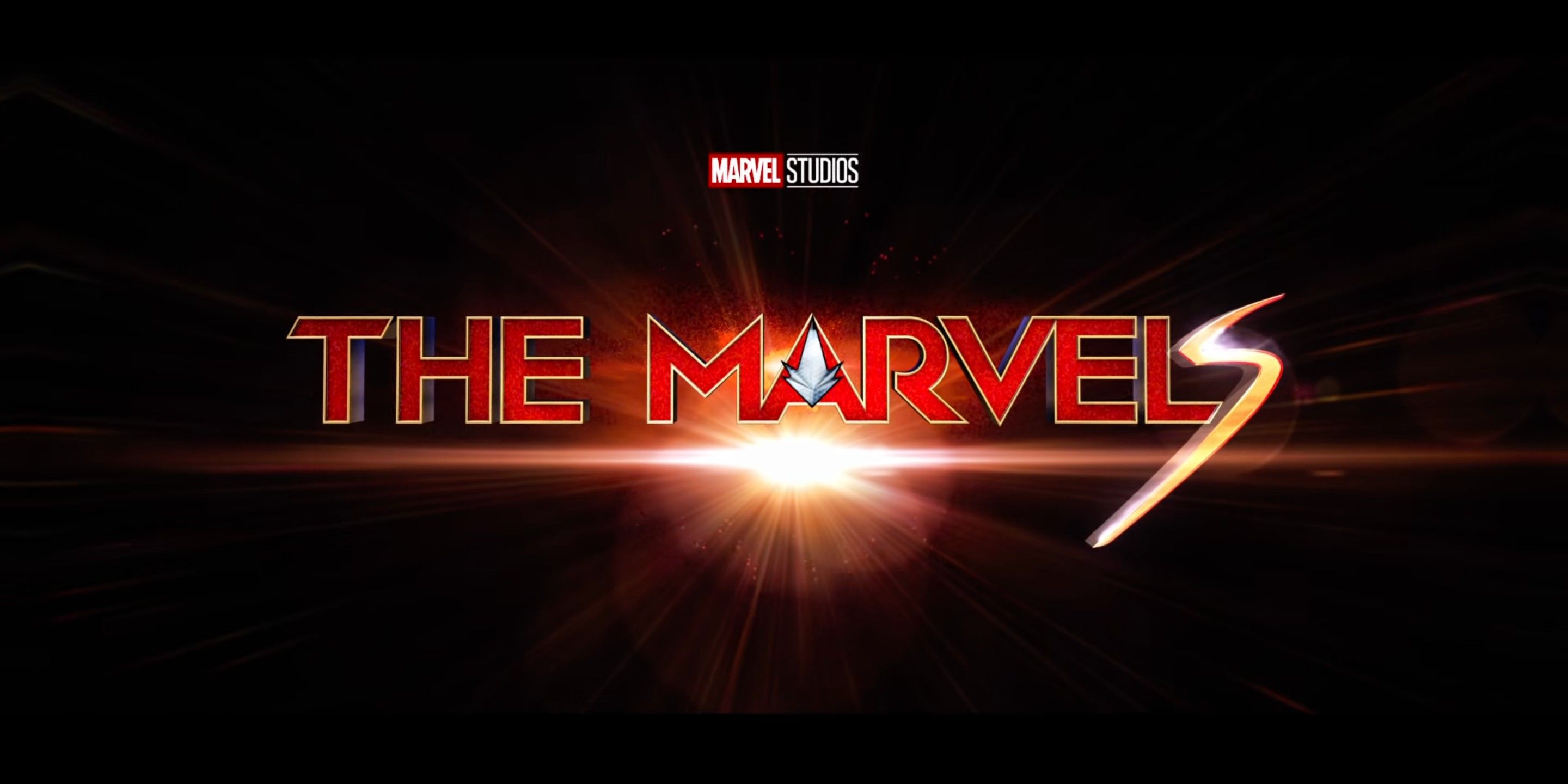 An image of The Marvels movie logo.