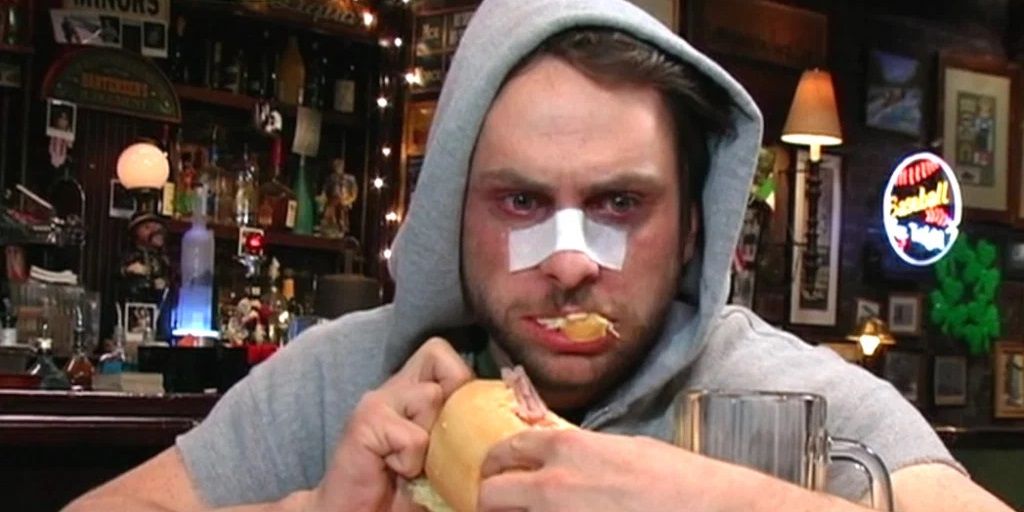 Charlie training for a fight club in It's Always Sunny