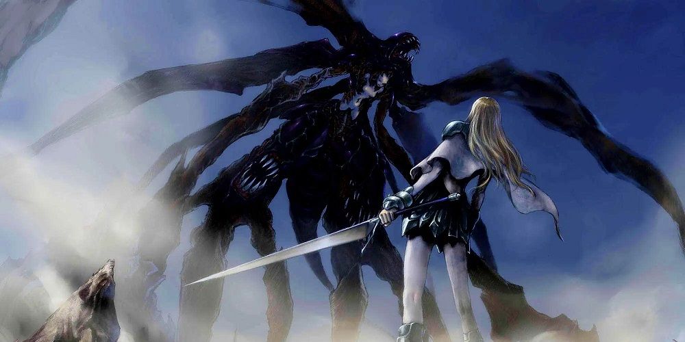 Clare battles demon in Claymore