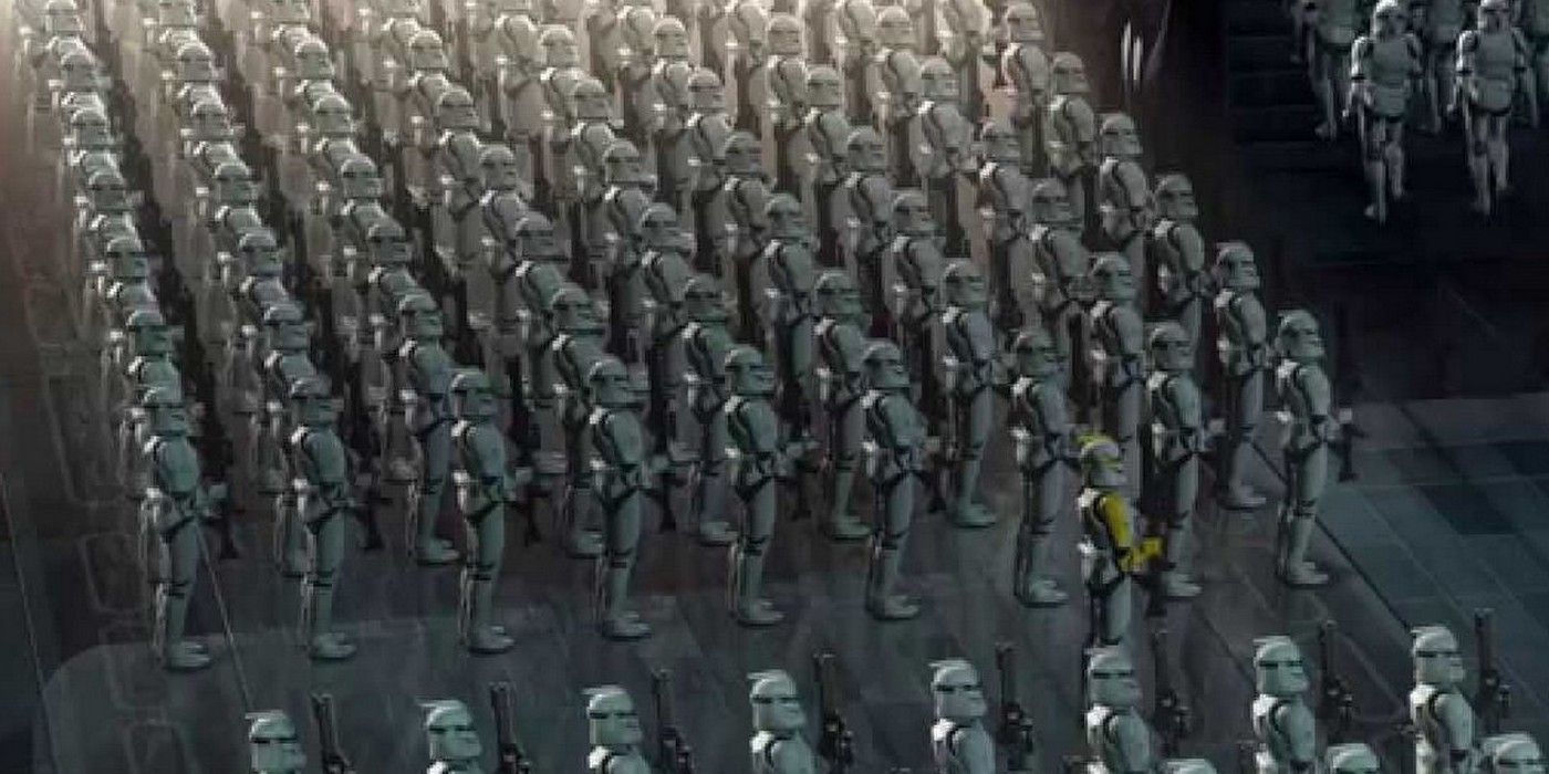 Clone Army arrive on Coruscant in Star Wars Attack of the Clones