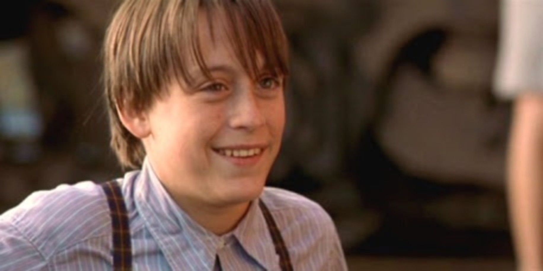 Close-up of Kieran Culkin in The Cider House Rules
