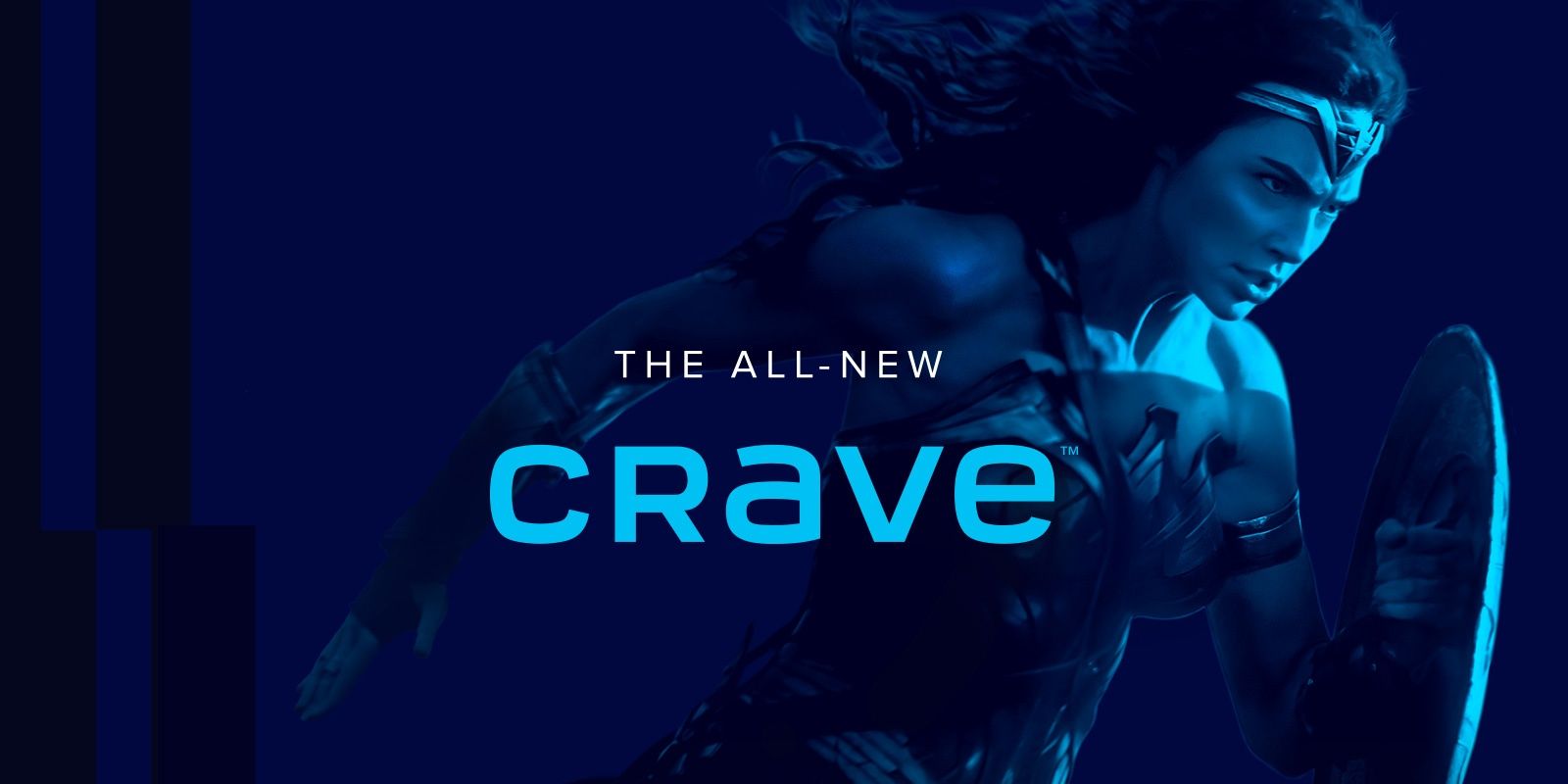 Crave ad with Wonder Woman